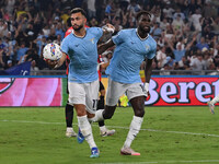 During the third day of the Serie A Championship between S.S. Lazio and A.C. Milan at the Olympic Stadium in Rome, Italy, on August 31, 2024...