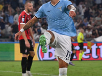 Valentin Castellanos of S.S. Lazio celebrates after scoring the goal to make it 1-1 during the 3rd day of the Serie A Championship between S...