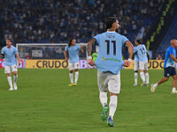 Valentin Castellanos of S.S. Lazio celebrates after scoring the goal to make it 1-1 during the 3rd day of the Serie A Championship between S...