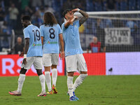 Valentin Castellanos of S.S. Lazio celebrates after scoring the goal to make it 1-1 during the 3rd day of the Serie A Championship between S...