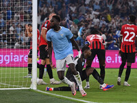 Boulaye Dia of S.S. Lazio celebrates after scoring the goal of 2-1 during the 3rd day of the Serie A Championship between S.S. Lazio and A.C...