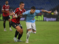 Mattia Zaccagni of S.S. Lazio and Filippo Terracciano of A.C. Milan during the 3rd day of the Serie A Championship between S.S. Lazio and A....