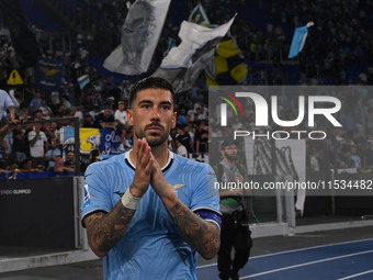 Mattia Zaccagni of S.S. Lazio during the 3rd day of the Serie A Championship between S.S. Lazio and A.C. Milan at the Olympic Stadium in Rom...