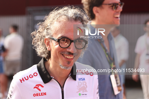 Laurent Mekies before the Formula 1 Italian Grand Prix at Autodromo Nazionale di Monza in Monza, Italy on September 1, 2024. 