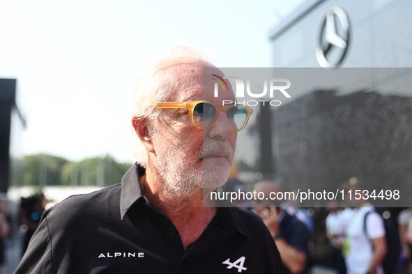 Flavio Briatore before the Formula 1 Italian Grand Prix at Autodromo Nazionale di Monza in Monza, Italy on September 1, 2024. 