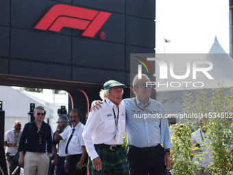 Jackie Stewart and Jacky Ickx before the Formula 1 Italian Grand Prix at Autodromo Nazionale di Monza in Monza, Italy on September 1, 2024....