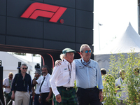 Jackie Stewart and Jacky Ickx before the Formula 1 Italian Grand Prix at Autodromo Nazionale di Monza in Monza, Italy on September 1, 2024....