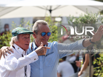 Jackie Stewart and Jacky Ickx before the Formula 1 Italian Grand Prix at Autodromo Nazionale di Monza in Monza, Italy on September 1, 2024....