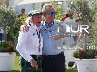 Jackie Stewart and Jacky Ickx before the Formula 1 Italian Grand Prix at Autodromo Nazionale di Monza in Monza, Italy on September 1, 2024....