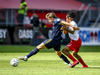 FC Twente player Sem Steijn and FC Utrecht player Alonzo Engwanda during the match Utrecht vs. Twente at Stadium Galgenwaard for the Dutch E...