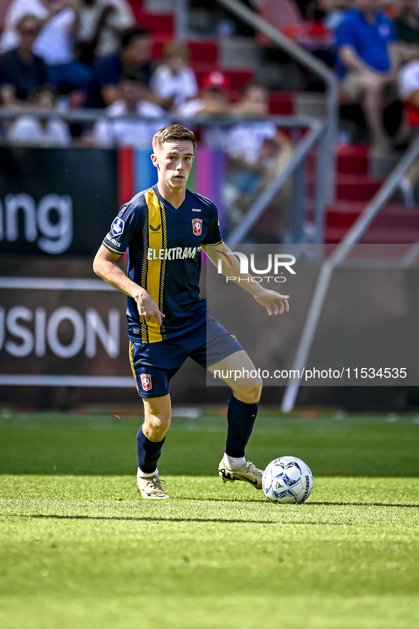 FC Twente player Daan Rots plays during the match Utrecht vs. Twente at Stadium Galgenwaard for the Dutch Eredivisie 4th round season 2024-2...