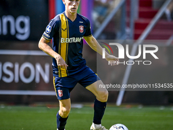 FC Twente player Daan Rots plays during the match Utrecht vs. Twente at Stadium Galgenwaard for the Dutch Eredivisie 4th round season 2024-2...