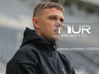 Newcastle United's Kieran Trippier during the Premier League match between Newcastle United and Tottenham Hotspur at St. James's Park in New...