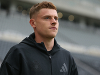 Newcastle United's Harvey Barnes during the Premier League match between Newcastle United and Tottenham Hotspur at St. James's Park in Newca...