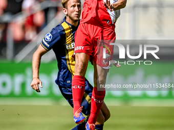 FC Utrecht player Jens Toornstra plays during the match between Utrecht and Twente at Stadium Galgenwaard for the Dutch Eredivisie 4th round...