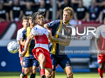 FC Utrecht player Alonzo Engwanda and FC Twente player Michel Vlap during the match Utrecht vs. Twente at Stadium Galgenwaard for the Dutch...