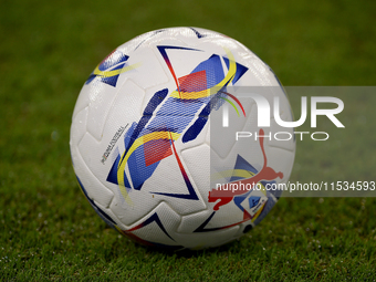 Close Up of Serie A Matcball during the Serie A match between SSC Napoli and Parma Calcio at Stadio Diego Armando Maradona Naples Italy on 3...