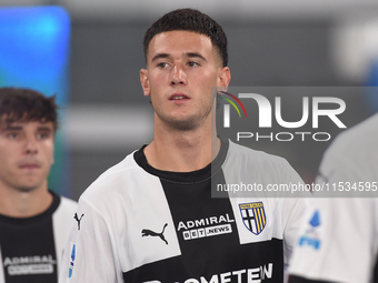 Alessandro Circati of Parma Calcio during the Serie A match between SSC Napoli and Parma Calcio at Stadio Diego Armando Maradona Naples Ital...