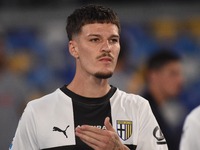 Dennis Man of Parma Calcio during the Serie A match between SSC Napoli and Parma Calcio at Stadio Diego Armando Maradona Naples Italy on 31...