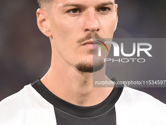 Dennis Man of Parma Calcio during the Serie A match between SSC Napoli and Parma Calcio at Stadio Diego Armando Maradona Naples Italy on 31...