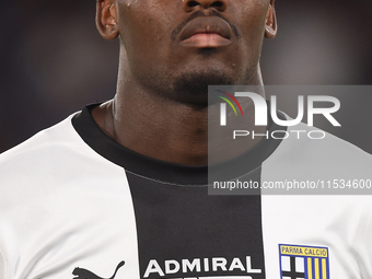 Ange-Yoan Bonny of Parma Calcio during the Serie A match between SSC Napoli and Parma Calcio at Stadio Diego Armando Maradona Naples Italy o...