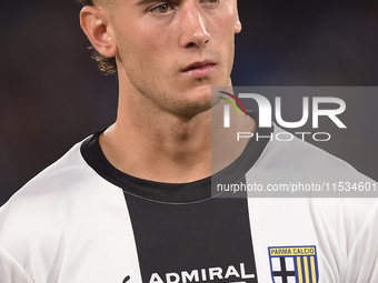 Alessandro Circati of Parma Calcio during the Serie A match between SSC Napoli and Parma Calcio at Stadio Diego Armando Maradona Naples Ital...