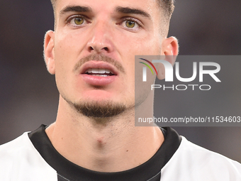 Valentin Mihaila of Parma Calcio during the Serie A match between SSC Napoli and Parma Calcio at Stadio Diego Armando Maradona Naples Italy...