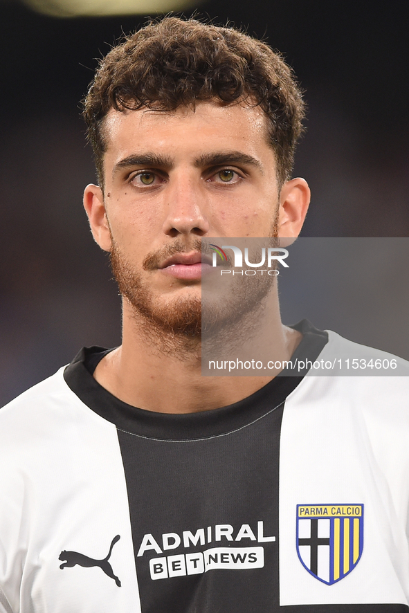 Botond Balogh of Parma Calcio during the Serie A match between SSC Napoli and Parma Calcio at Stadio Diego Armando Maradona Naples Italy on...