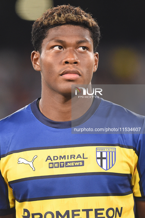 Zion Suzuki of Parma Calcio during the Serie A match between SSC Napoli and Parma Calcio at Stadio Diego Armando Maradona Naples Italy on 31...