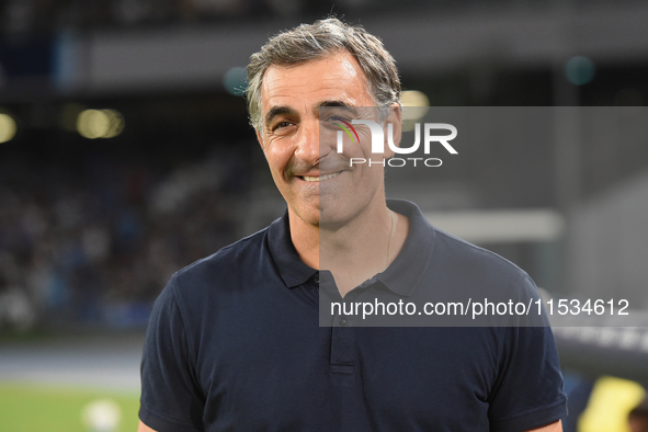 Fabio Pecchia Head Coach of Parma Calcio during the Serie A match between SSC Napoli and Parma Calcio at Stadio Diego Armando Maradona Naple...