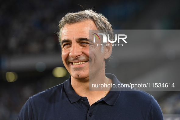 Fabio Pecchia Head Coach of Parma Calcio during the Serie A match between SSC Napoli and Parma Calcio at Stadio Diego Armando Maradona Naple...