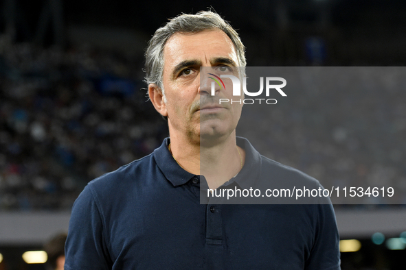 Fabio Pecchia Head Coach of Parma Calcio during the Serie A match between SSC Napoli and Parma Calcio at Stadio Diego Armando Maradona Naple...