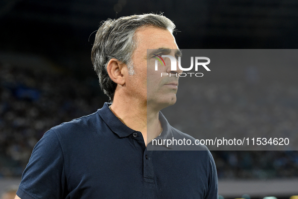 Fabio Pecchia Head Coach of Parma Calcio during the Serie A match between SSC Napoli and Parma Calcio at Stadio Diego Armando Maradona Naple...