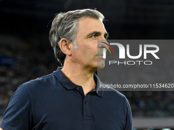 Fabio Pecchia Head Coach of Parma Calcio during the Serie A match between SSC Napoli and Parma Calcio at Stadio Diego Armando Maradona Naple...