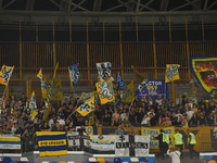 Supporters fans of Parma Calcio during the Serie A match between SSC Napoli and Parma Calcio at Stadio Diego Armando Maradona Naples Italy o...