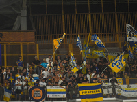 Supporters fans of Parma Calcio during the Serie A match between SSC Napoli and Parma Calcio at Stadio Diego Armando Maradona Naples Italy o...