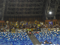 Supporters fans of Parma Calcio during the Serie A match between SSC Napoli and Parma Calcio at Stadio Diego Armando Maradona Naples Italy o...