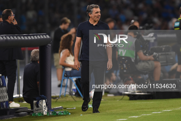 Fabio Pecchia Head Coach of Parma Calcio during the Serie A match between SSC Napoli and Parma Calcio at Stadio Diego Armando Maradona Naple...