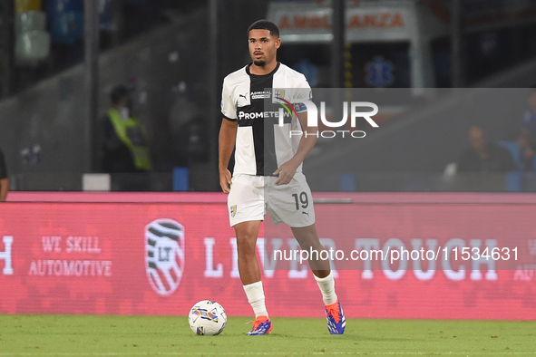 Simon Sohm of Parma Calcio during the Serie A match between SSC Napoli and Parma Calcio at Stadio Diego Armando Maradona Naples Italy on 31...