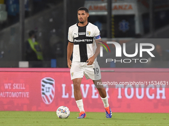 Simon Sohm of Parma Calcio during the Serie A match between SSC Napoli and Parma Calcio at Stadio Diego Armando Maradona Naples Italy on 31...