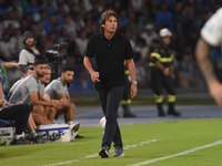 Antonio Conte Head Coach of SSC Napoli during the Serie A match between SSC Napoli and Parma Calcio at Stadio Diego Armando Maradona Naples...