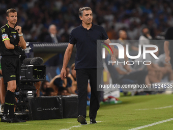 Fabio Pecchia Head Coach of Parma Calcio during the Serie A match between SSC Napoli and Parma Calcio at Stadio Diego Armando Maradona Naple...