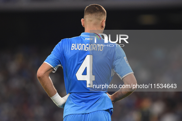 Alessandro Buongiorno of SSC Napoli during the Serie A match between SSC Napoli and Parma Calcio at Stadio Diego Armando Maradona Naples Ita...