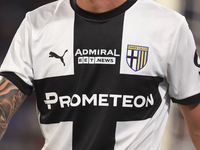 Close Up of Parma Calcio shirt during the Serie A match between SSC Napoli and Parma Calcio at Stadio Diego Armando Maradona Naples Italy on...