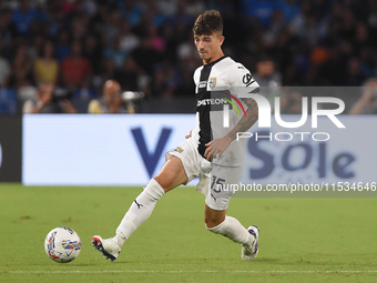 Enrico Delprato of Parma Calcio during the Serie A match between SSC Napoli and Parma Calcio at Stadio Diego Armando Maradona Naples Italy o...