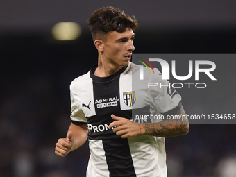 Enrico Delprato of Parma Calcio during the Serie A match between SSC Napoli and Parma Calcio at Stadio Diego Armando Maradona Naples Italy o...