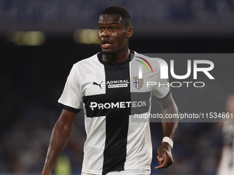 Ange-Yoan Bonny of Parma Calcio during the Serie A match between SSC Napoli and Parma Calcio at Stadio Diego Armando Maradona Naples Italy o...