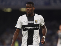 Ange-Yoan Bonny of Parma Calcio during the Serie A match between SSC Napoli and Parma Calcio at Stadio Diego Armando Maradona Naples Italy o...