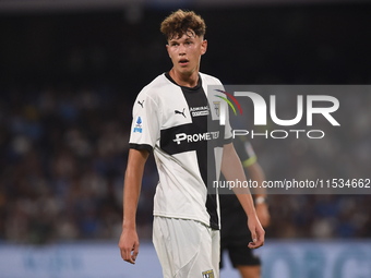 Mateusz Kowalski of Parma Calcio during the Serie A match between SSC Napoli and Parma Calcio at Stadio Diego Armando Maradona Naples Italy...