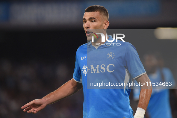 Alessandro Buongiorno of SSC Napoli during the Serie A match between SSC Napoli and Parma Calcio at Stadio Diego Armando Maradona Naples Ita...